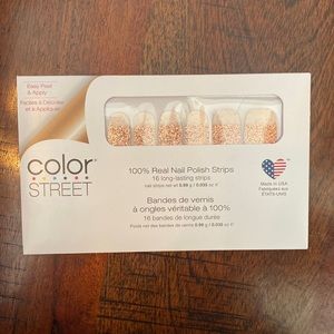 Color Street RETIRED • Coming up rose gold • glitter overlay